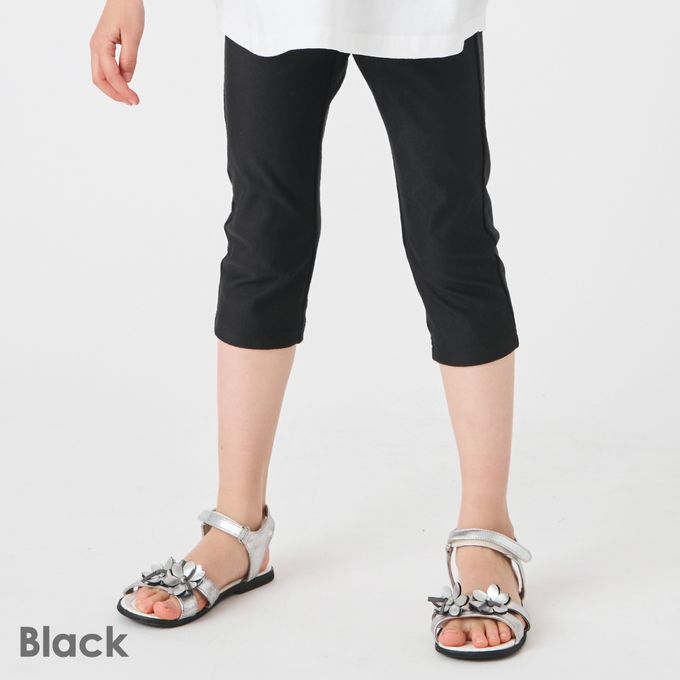 日本 evercloset - 百搭輕量彈性七分褲-海軍藍