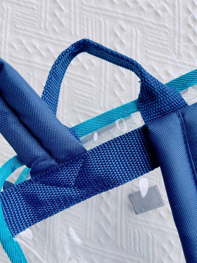 香港百寶袋王 Bagtory HK - Hello Bacyk 撞色後背包(小)-草莓x深藍