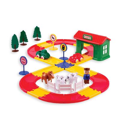 瑞典Viking toys - 城市動物樂園軌道組