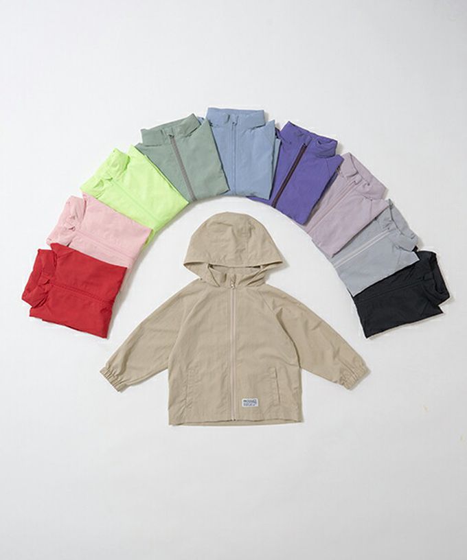 日本 b-ROOM - [品牌熱銷] 防潑水輕量派克風衣(帽可收)-淺米