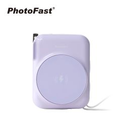 PhotoFast - ⚡有標示wh AllDay充 10000mAh Qi2 磁吸無線充行動電源-紫色