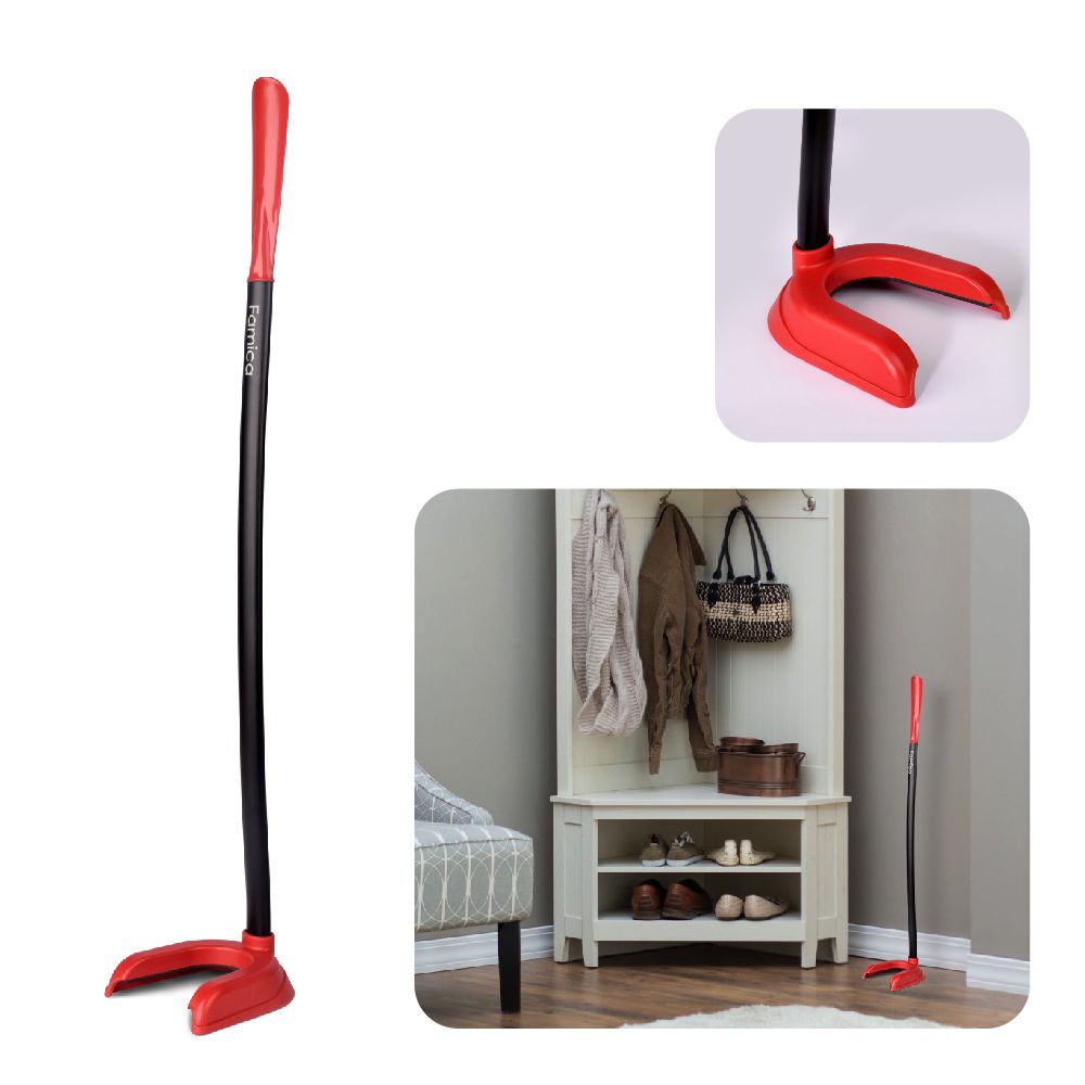 FAMICA - 鞋趣-免彎腰穿脫鞋把-鋁-AAA021-002-紅