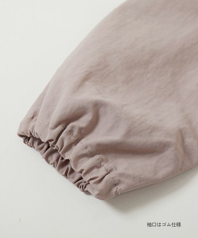 日本 devirock - 防潑水 層次荷葉輕量連帽風衣外套(帽可拆)-米白