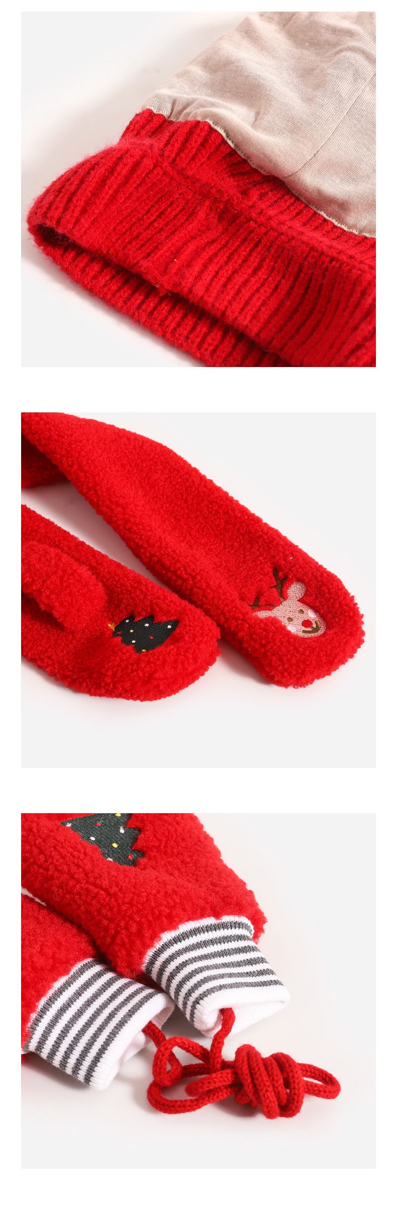 聖誕節毛帽-聖誕小鹿 (帽圍48-52CM/建議年齡2歲-8歲)