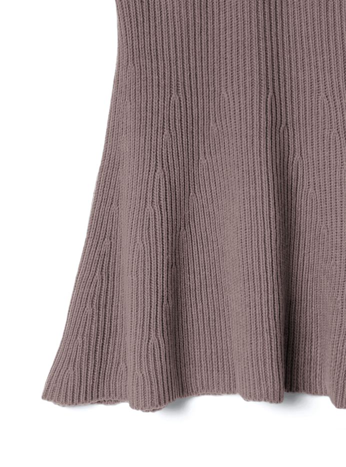 日本 GRL - 麻花編織針織毛衣+魚尾長裙套裝-時尚黑