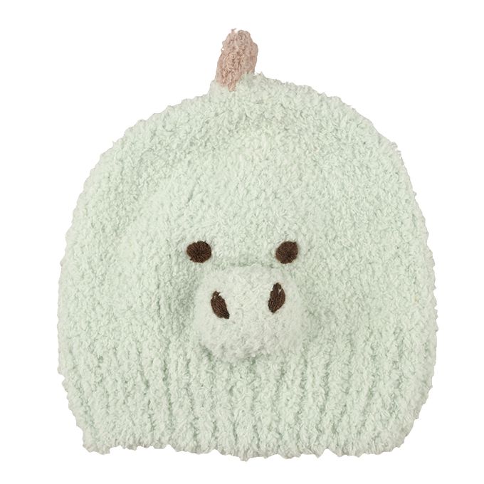 akachan honpo - 毛茸茸針織帽-恐龍-藍色