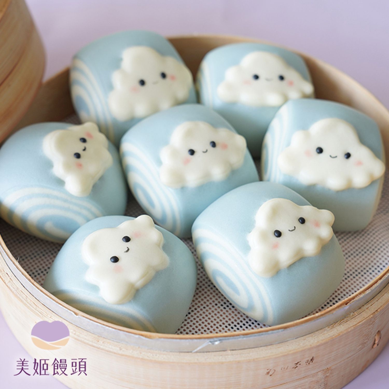 美姬饅頭 - 早安好心情雲朵鮮乳饅頭-6入-60g/顆