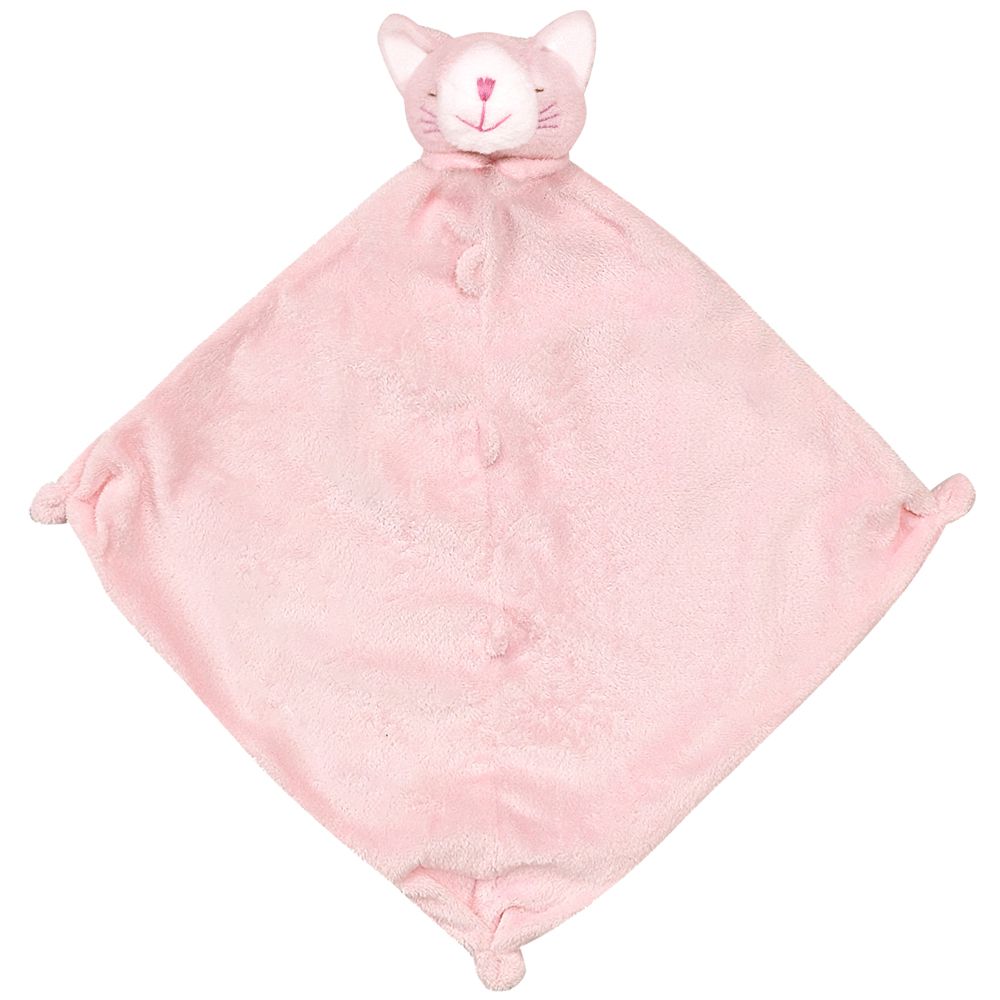 美國 Angel Dear - 嬰兒安撫巾-粉紅小貓