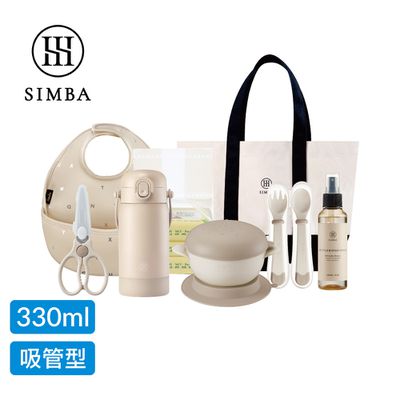 Simba 小獅王辛巴 - TEENYLITE午茶隨行組-杏茶-手提吸管330ml