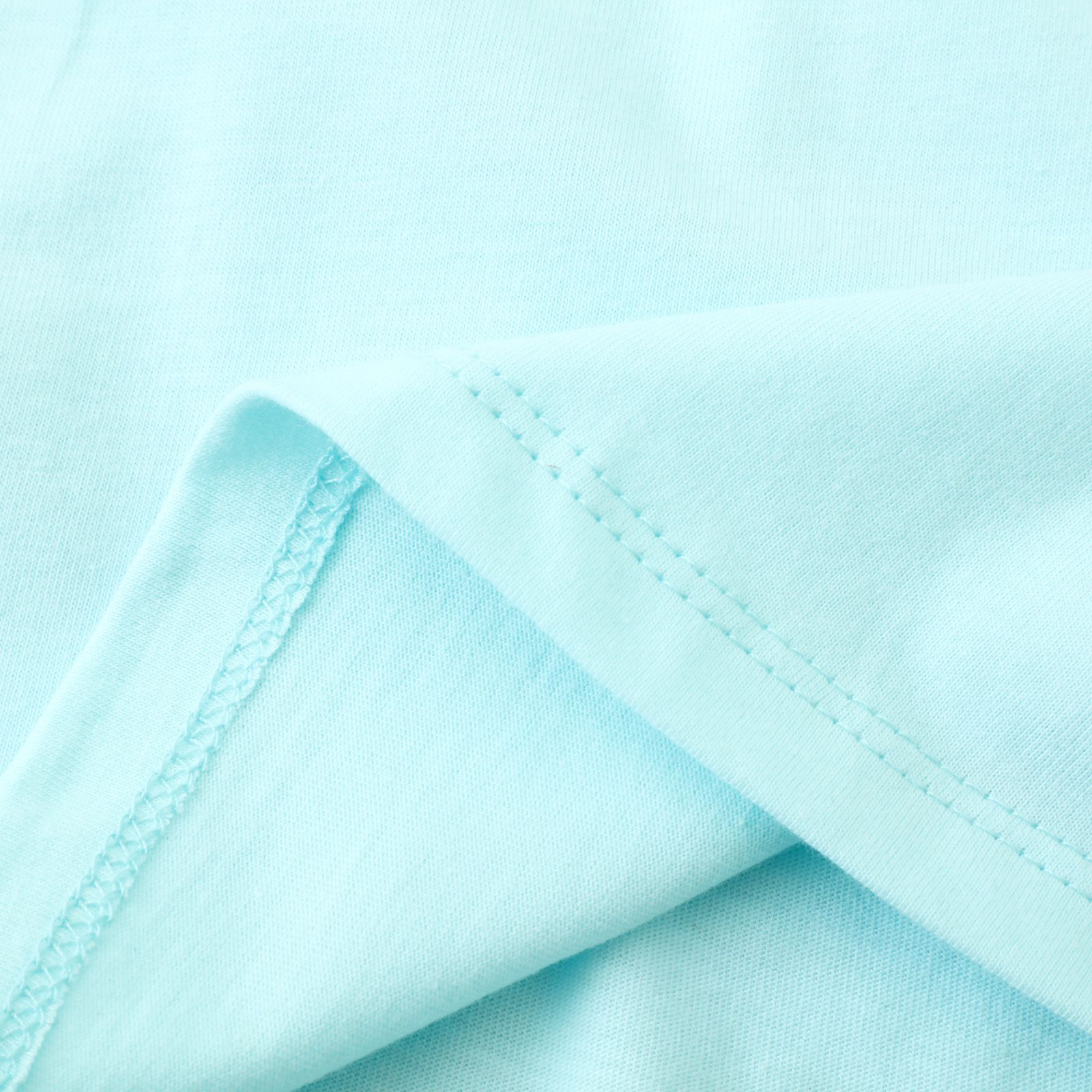 Jumping meters - 棉質圓領小飛袖洋裝-獨角獸公主-粉+藍