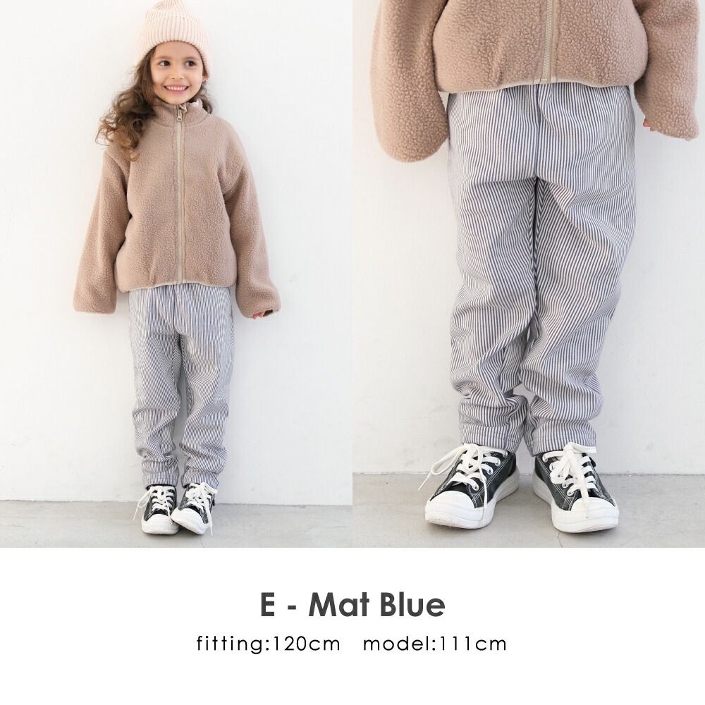 日本 evercloset - [定番]百搭印花裏起毛保暖長褲-英倫格紋-濃綠