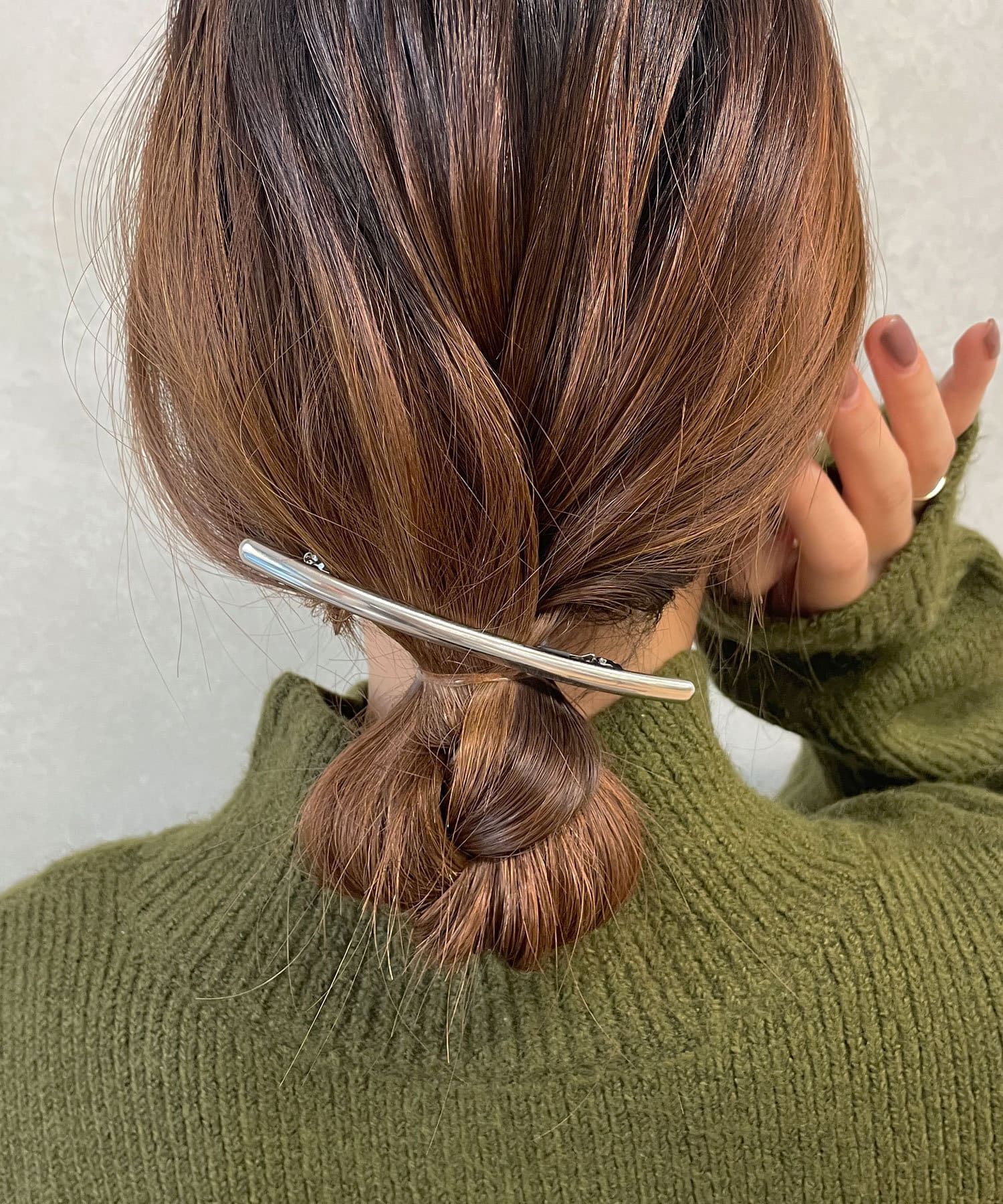 日本 Lattice - 法式簡約金屬一字夾-金