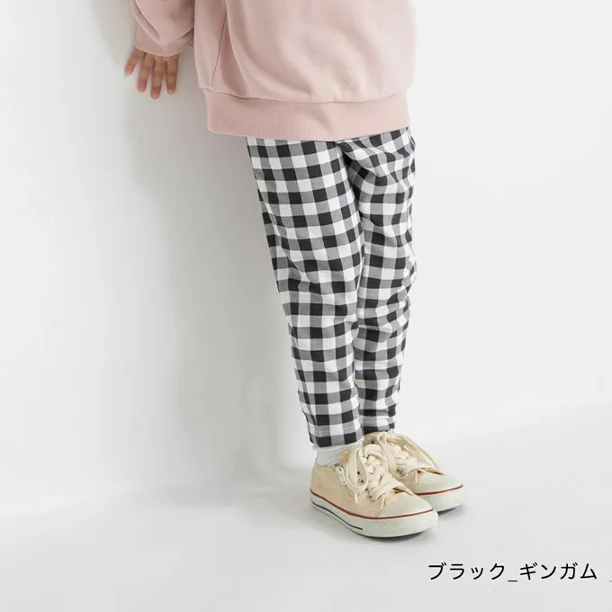 日本 BRANSHES - 定番超彈力百搭長褲-小花-黑