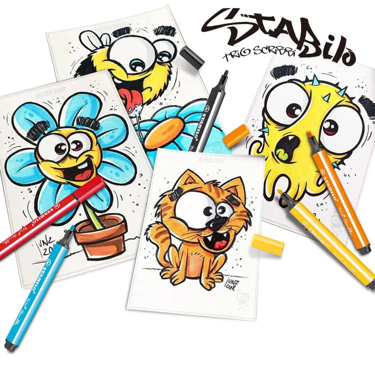 STABILO思筆樂 - 畫畫樂可水洗彩色筆 8色