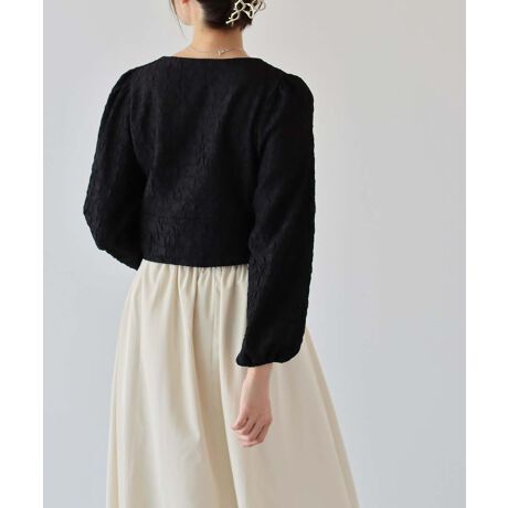 日本 BLUE EAST - 顯瘦氣質前綁帶長袖上衣-寶石藍