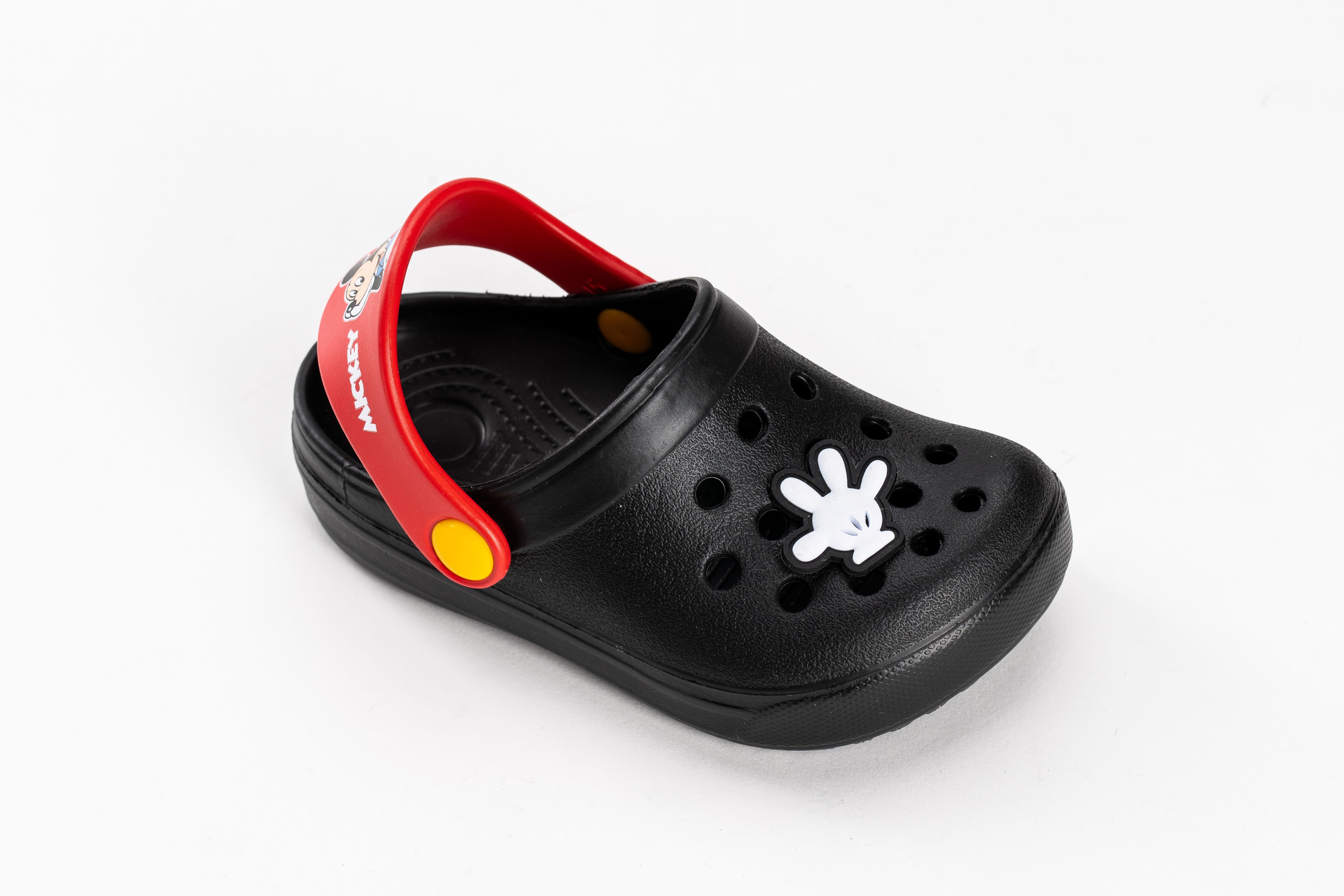 akachan honpo - 米奇造型防水休閒涼拖鞋-黑色