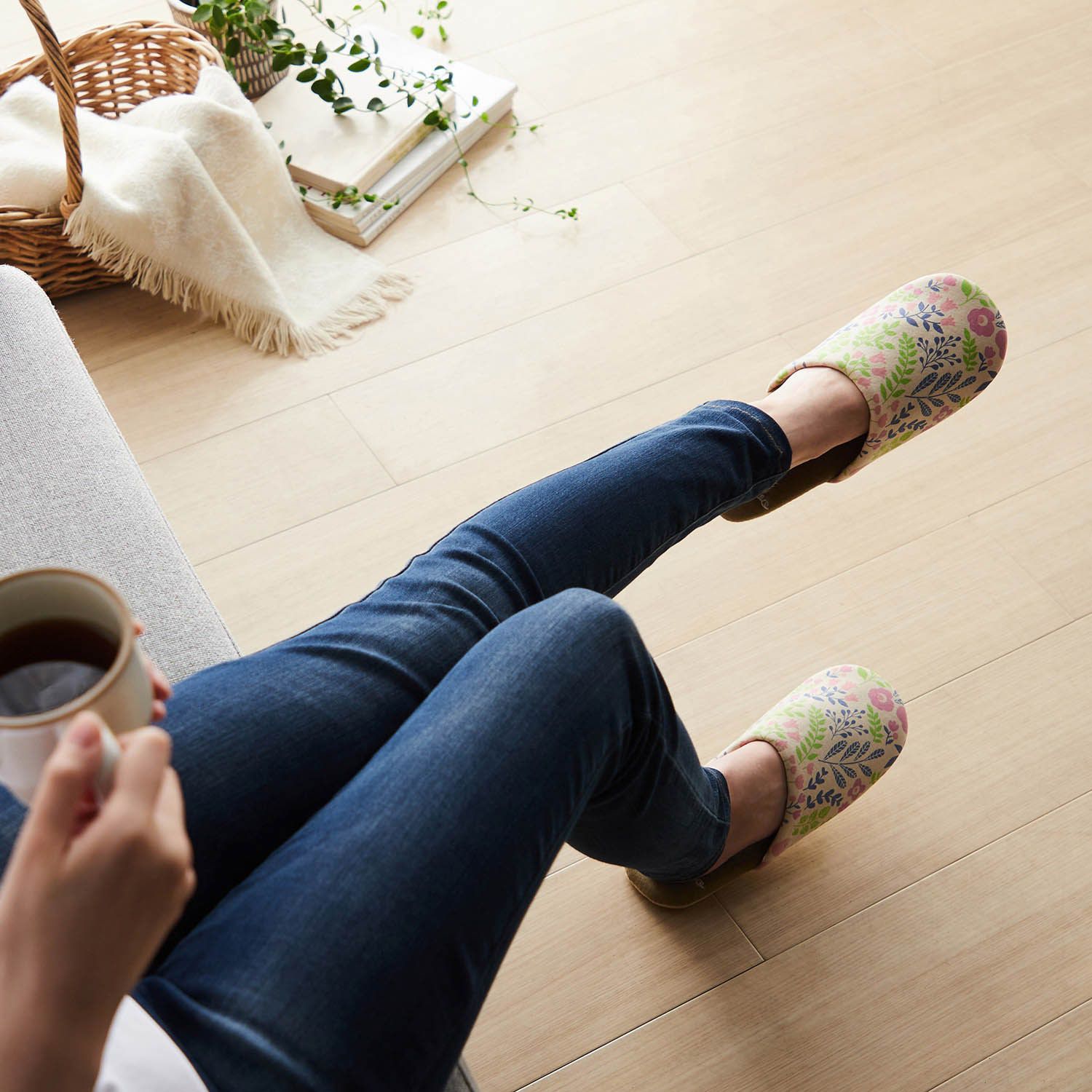 日本千趣會 - mini labo 質感室內拖鞋-週日在鄉村 (23-25cm)