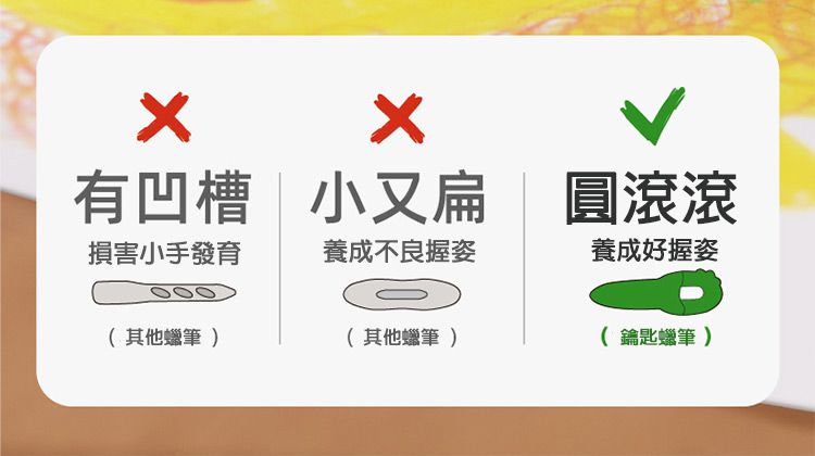 JarMelo 原創美玩 - 我不是鑰匙-創意滿滿12色蠟筆