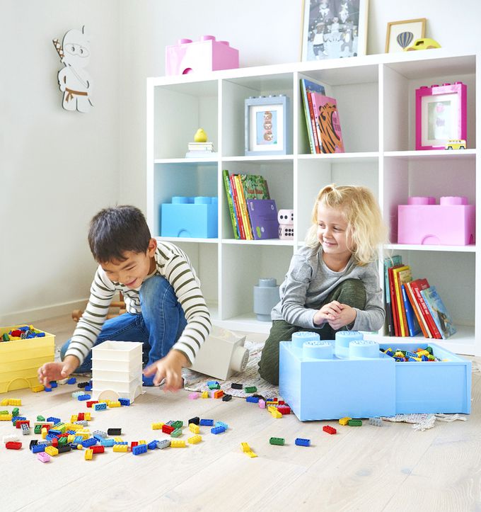 Room Copenhagen - 樂高 LEGO® 八凸抽屜收納箱(多色可選) (水藍色)