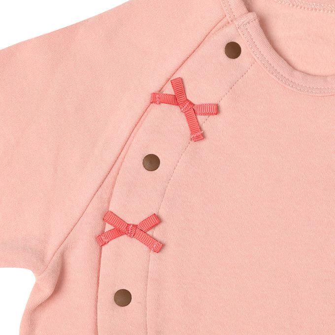 akachan honpo - 長袖兔裝 翻身神隊友-彈性材質-桃色