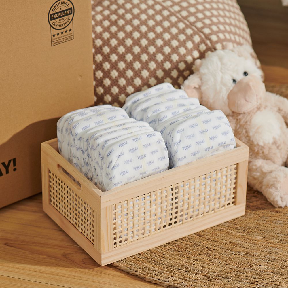 鎖水芯牛奶尿布 黏貼型-NB/S/M/L/XL-2箱購