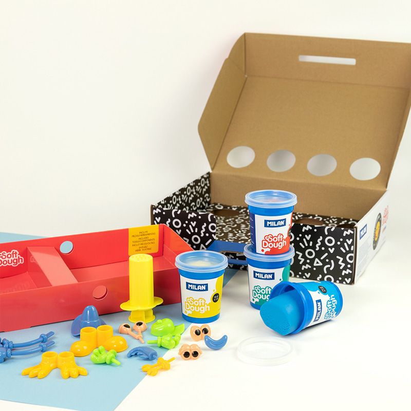 MILAN - 黏土禮盒(含配件)_童趣表情包(4色)