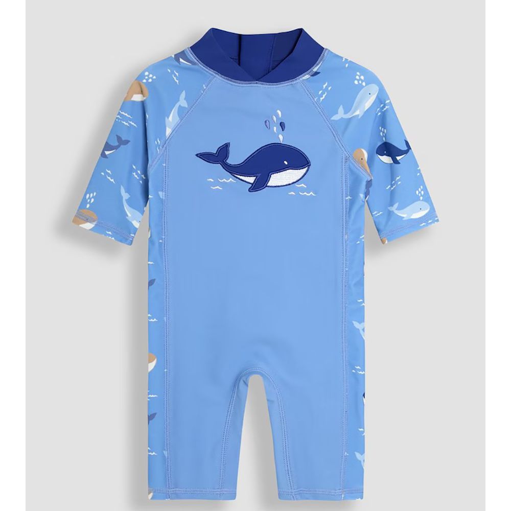 嬰幼兒/兒童連身式防曬泳裝-可愛鯨魚