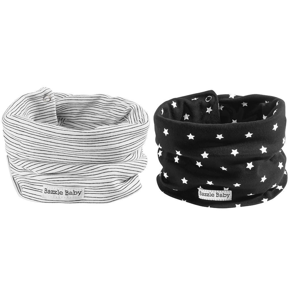 美國 Bazzle baby - 寶寶脖圍圍兜(兩入組)-時尚新星 (41*20cm/2入)