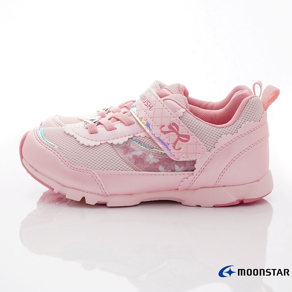 Moonstar日本月星 - 甜心競速運動款(中小童段)-運動鞋-粉