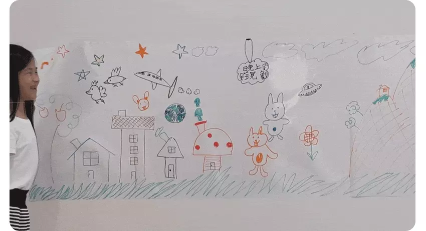 KISS貼貼-靜電白板畫畫魔術貼