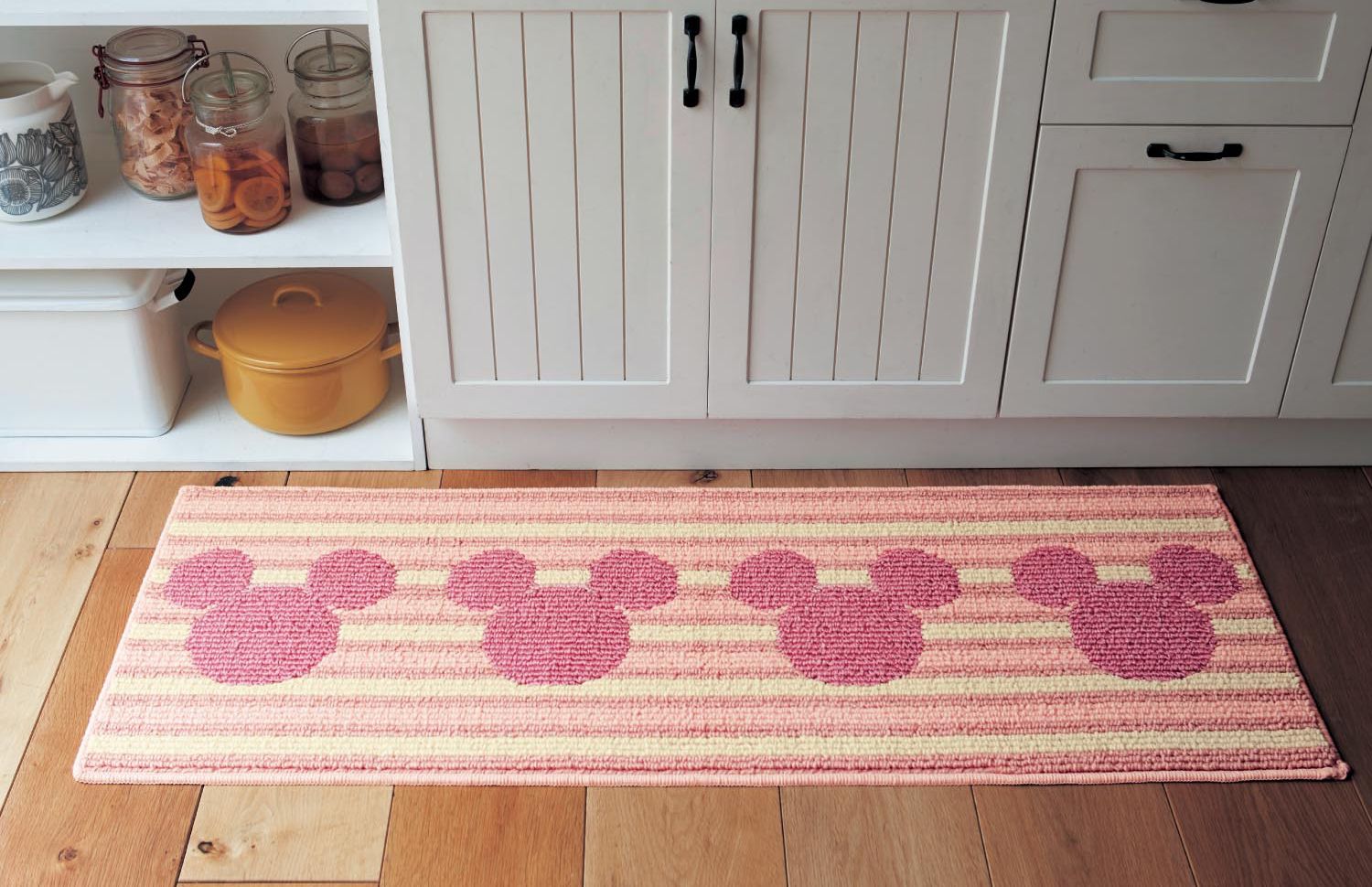 日本千趣會 - mini labo 去泥污腳踏墊-法蘭西花朵-藍綠