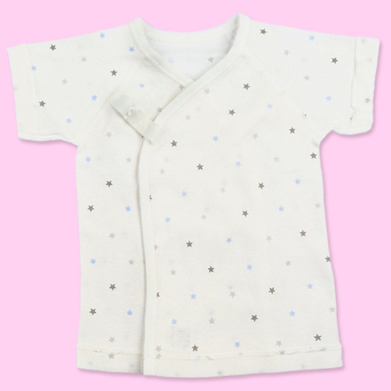 akachan honpo - 短袖肚衣2件組-淺藍色