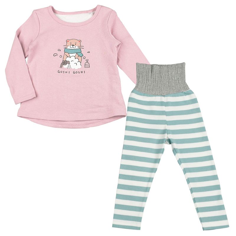 akachan honpo - 女長袖家居服CoCupa背部為棉紗-粉紅色