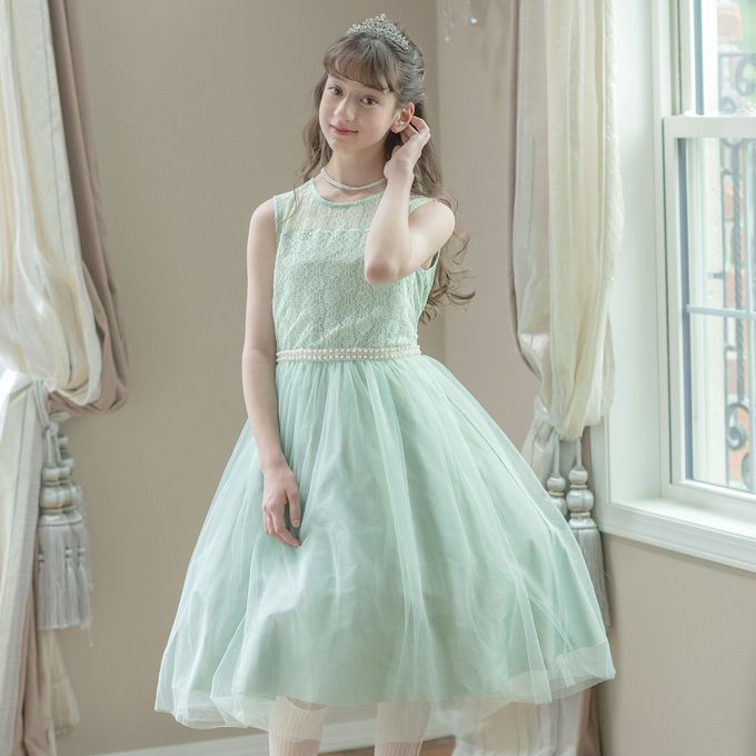 日本 Catherine Cottage - 夢幻珍珠點綴薄紗洋裝/小禮服-丁香紫