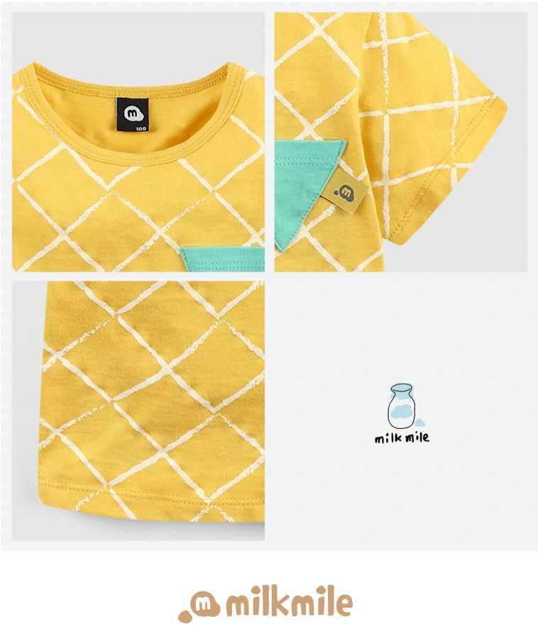 韓國 milk mile - 西瓜純棉短袖上衣