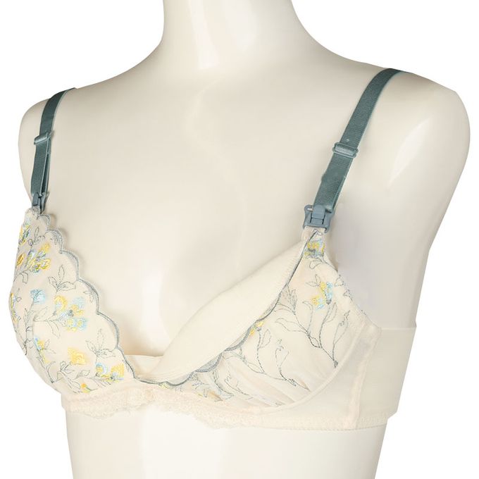 akachan honpo - 美型 無鋼圈胸罩 具哺乳功能-白色