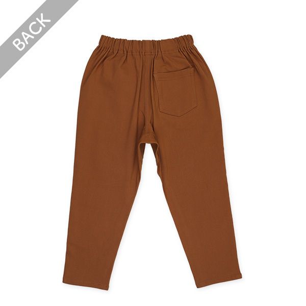 日本西松屋 - 簡約百搭鬆緊長褲-軍綠