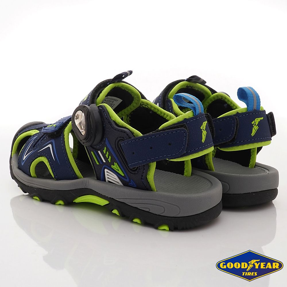 GOODYEAR - 固特異 護趾涼鞋(中大童段)-藍