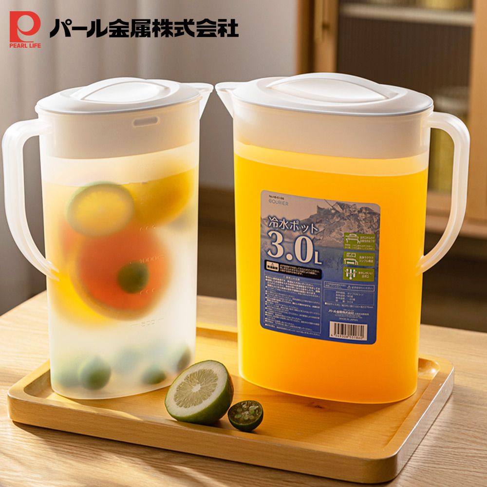 日本製大容量冷水壺/桌上壺3L-2入組