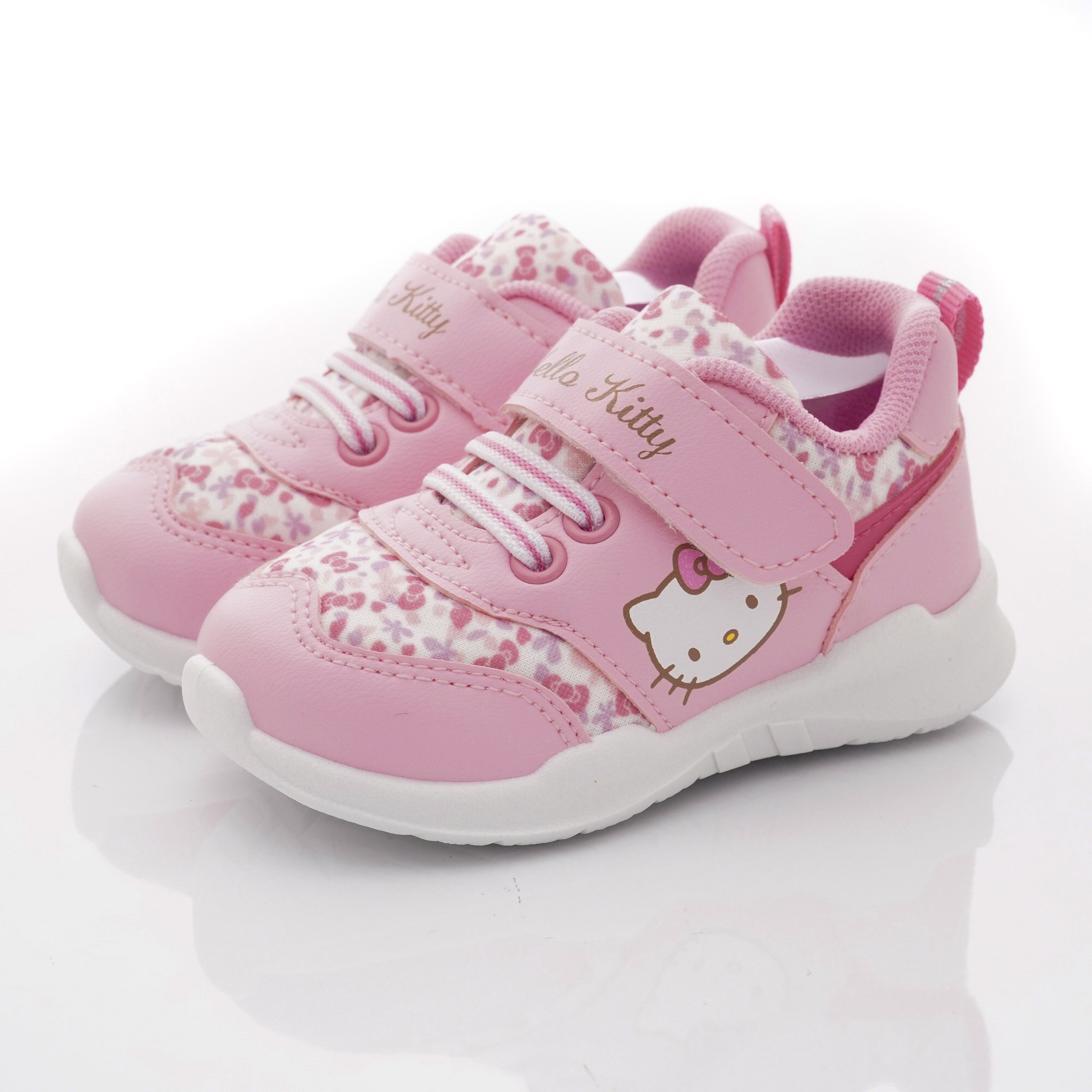 HELLO KITTY - 小碎花運動鞋款(小童段)-粉
