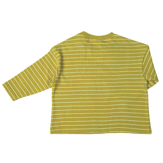 akachan honpo - 長袖T恤-布貼-綠色