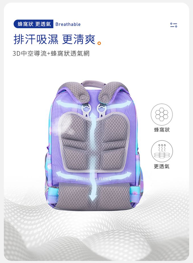 MoonRock - 護脊書包-SP1 太空漫步-LED胸扣2023款 適用身高:95-140公分-19L