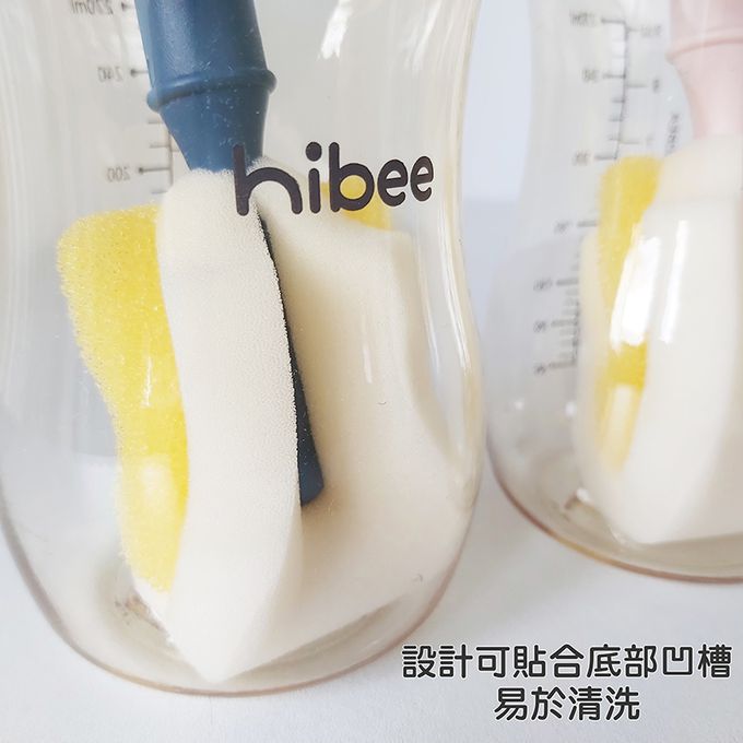 正韓 hibee - 極柔細水壺/杯子/保溫瓶/奶瓶 萬用海綿刷(5入組)_棉花糖款-HFB004