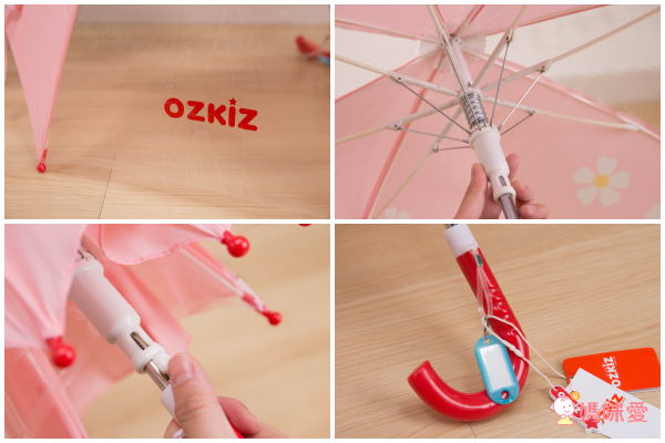 韓國 OZKIZ - 超輕量兒童安全雨傘-草莓派對 (FREE)
