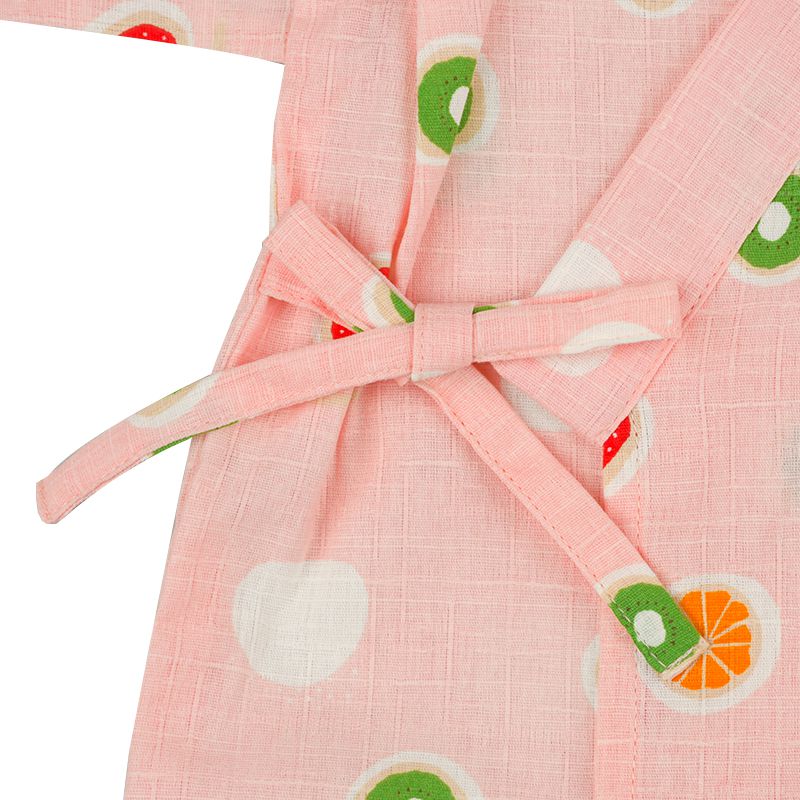 akachan honpo - 兩件式甚平-水果大福-粉紅色