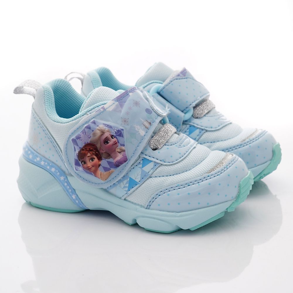 Moonstar日本月星 - 迪士尼聯名冰雪奇緣電燈款12719系列(小童段)-藍