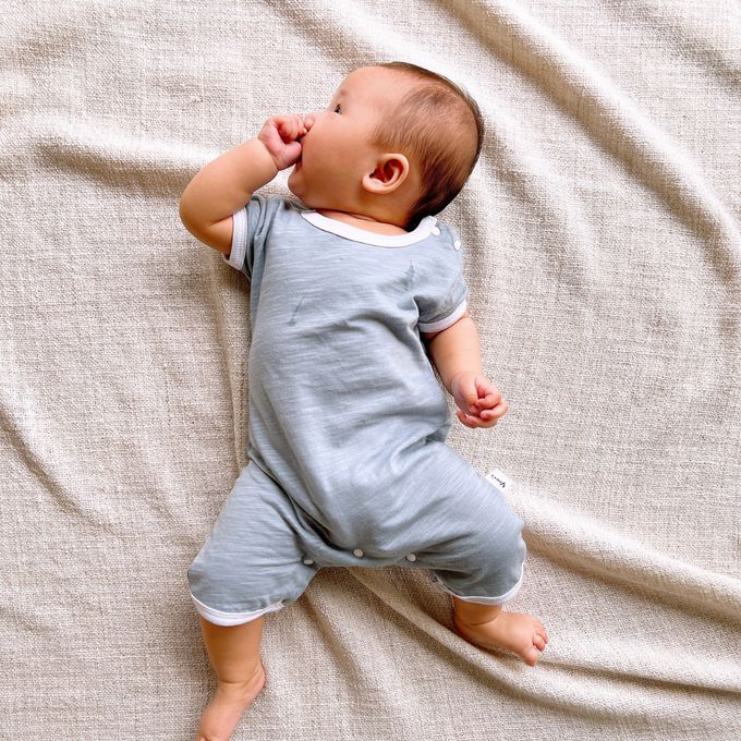 YOUrs - 竹節棉清新甜連身衣2件組-小草綠+摩卡棕