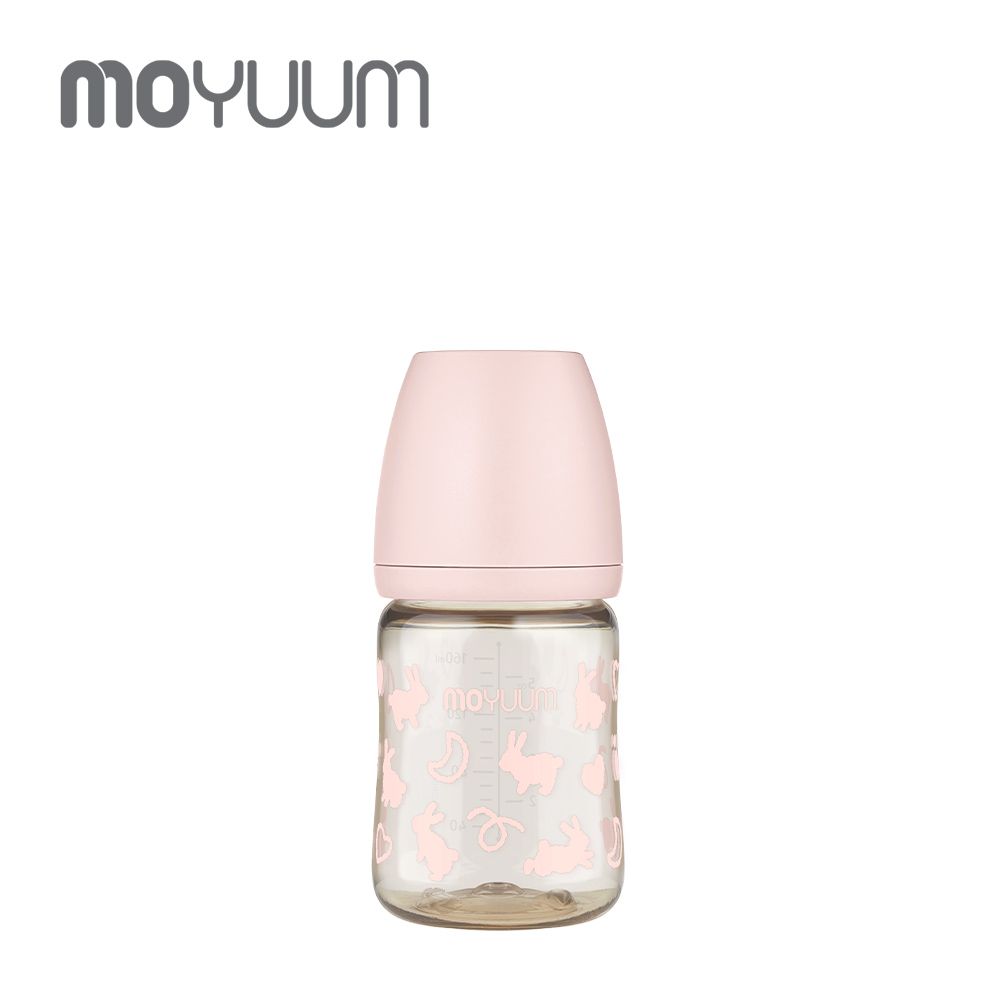韓國 MOYUUM - PPSU 寬口奶瓶-棉棉兔-170ml