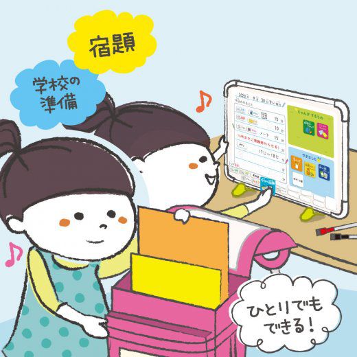 日本文具 SONIC - 2way 我的學習計畫表(附白板筆*2)-一日 (39.7x29.7x1cm)