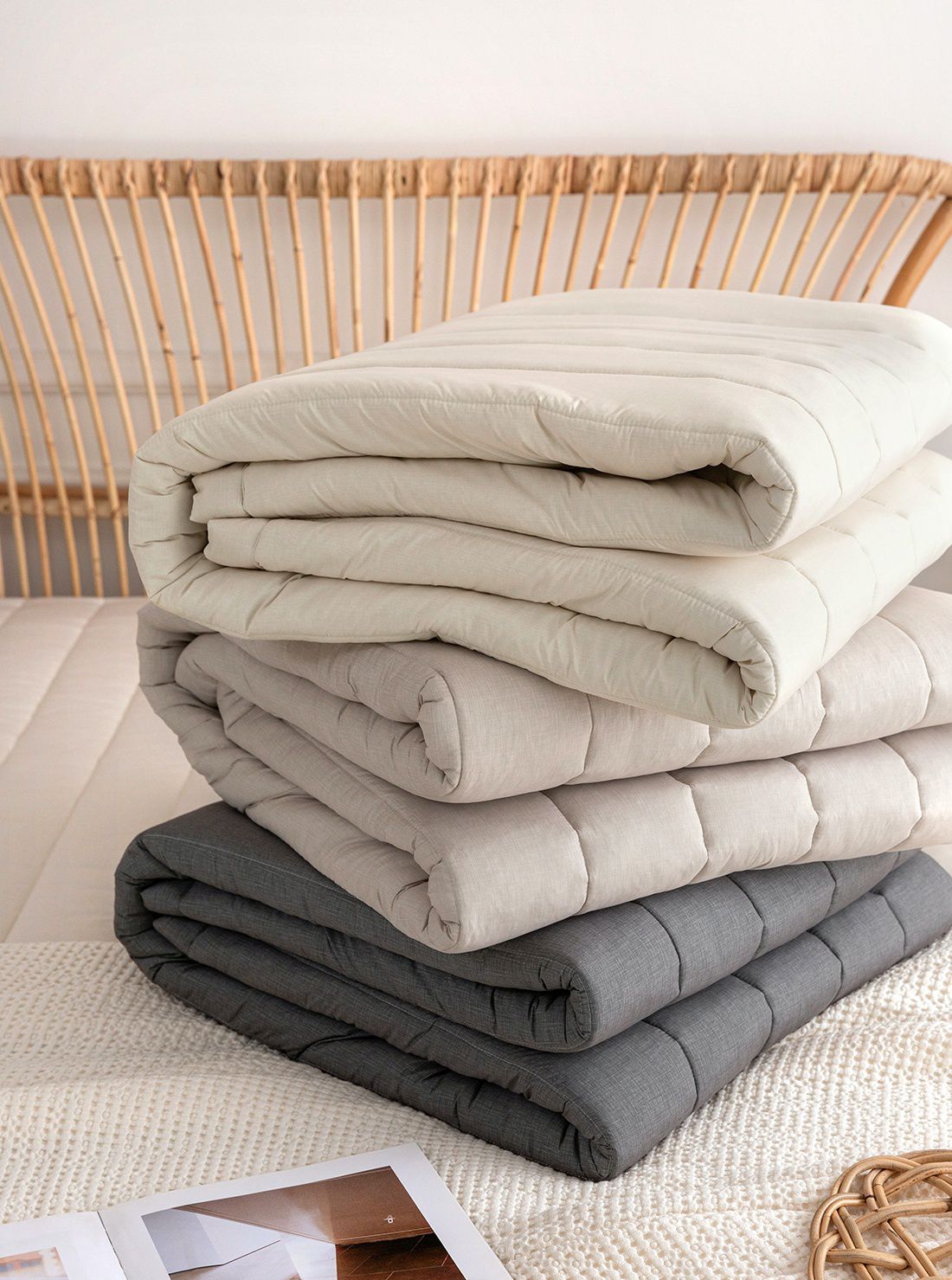 韓國 Maatila - 可水洗M2全方位抗菌防蟎保潔墊/睡墊-燕麥白